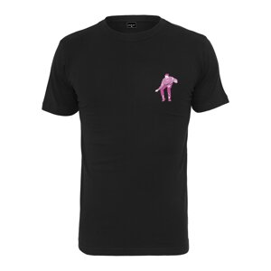 Mister Tee T-Shirt  rózsaszín / fehér / fekete