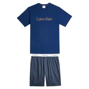 Calvin Klein Underwear Rövid pizsama  fehér / sötétkék / sárga