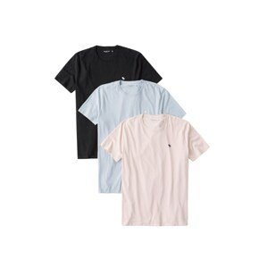 Abercrombie & Fitch Póló  kék / rózsaszín / fekete