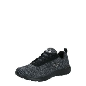 SKECHERS Rövid szárú sportcipők 'Flex Appeal 3.0'  szürke / fekete / fekete melír
