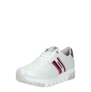 Dockers by Gerli Rövid szárú sportcipők  rózsaszín / ezüst / fehér
