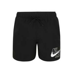 Nike Swim Szörf rövidnadrágok  fekete / fehér
