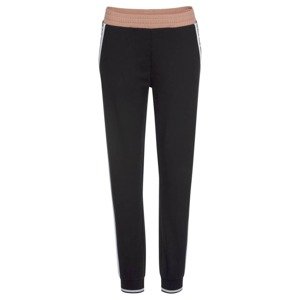 BENCH Pizsama nadrágok  rózsaszín / fekete
