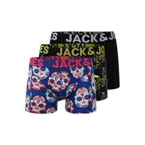 JACK & JONES Boxeralsók 'Sugar Skull'  fekete / kék
