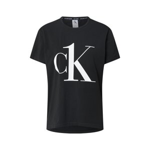 Calvin Klein Underwear Hálóingek 'S/S CREW NECK'  fehér / fekete