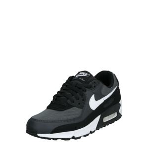 Nike Sportswear Rövid szárú sportcipők 'AIR MAX 90'  szürke / fekete / fehér
