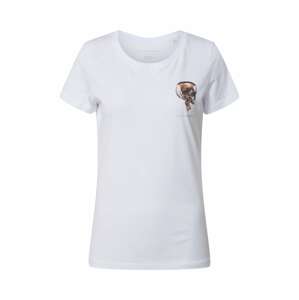 EINSTEIN & NEWTON Póló 'Goldskull Chest T-Shirt'  arany / fehér