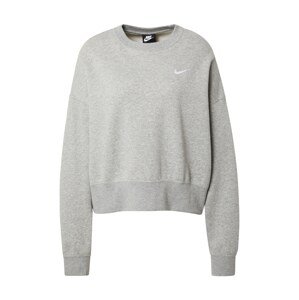 Nike Sportswear Tréning póló 'Essentials'  szürke melír / fehér