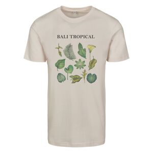 Merchcode Póló 'Bali Tropical'  jáde / világoszöld / pasztell-rózsaszín / fekete
