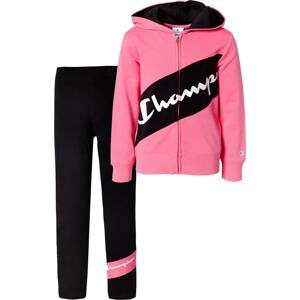 Champion Authentic Athletic Apparel Tréningruha  fekete / világos-rózsaszín / fehér / tűzpiros