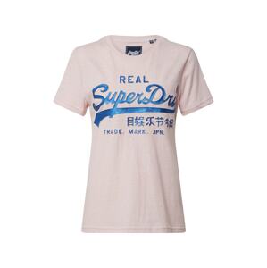 Superdry Póló  kék / rózsaszín