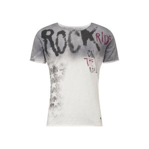 Key Largo T-Shirt 'Rocky'  szürke / bézs / grafit / rubinvörös