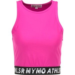 myMo ATHLSR Sport top  neon-rózsaszín / fekete / fehér
