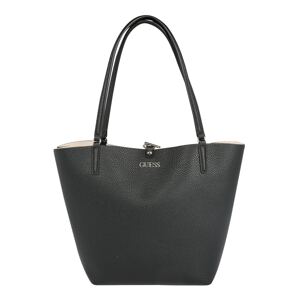 GUESS Shopper táska 'Alby'  krém / fekete