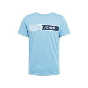 JACK & JONES Shirt 'Codope'  sötétkék / világoskék / fehér