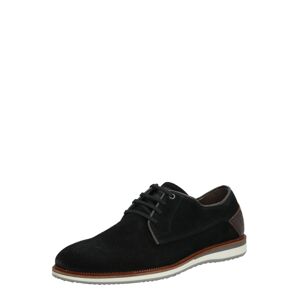 BULLBOXER Fűzős cipő  barna / fekete