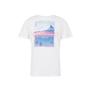 TOM TAILOR T-Shirt  világos-rózsaszín / fehér / kék