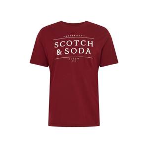 SCOTCH & SODA Póló  vérvörös / fehér