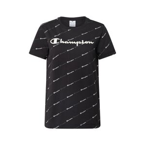 Champion Authentic Athletic Apparel Póló  fekete / fehér / sötétszürke
