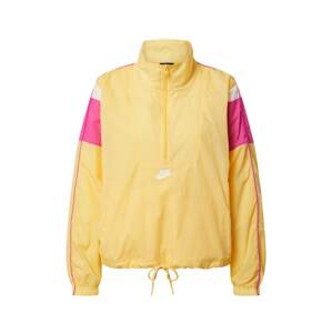 Nike Sportswear Funkcionális dzseki 'Heritage Half-Zip'  sárga / rózsaszín / fehér