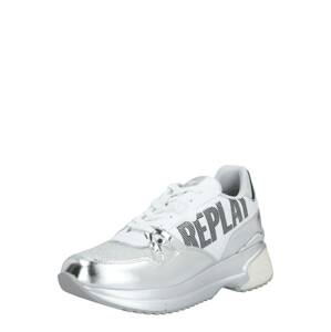 REPLAY Rövid szárú sportcipők 'Ingels'  ezüst / fehér