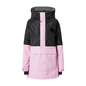 BURTON Kültéri kabátok 'Larosa'  szürke melír / világos-rózsaszín / fekete