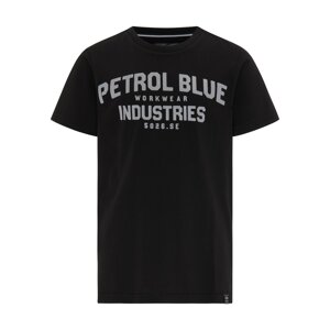 Petrol Industries Póló  fekete / világosszürke