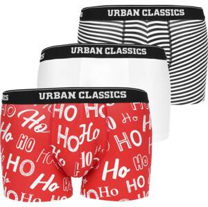 Urban Classics Boxeralsók  piros / fekete / fehér