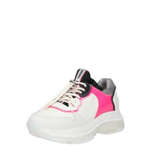 BRONX Rövid szárú sportcipők 'BAISLEY'  rózsaszín / fekete / fehér