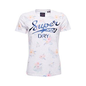 Superdry Póló 'Super 23'  fehér / sárgabarack / pasztell-rózsaszín / pasztellzöld / tengerészkék
