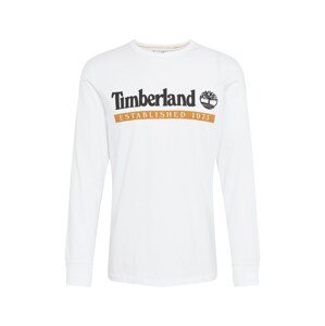 TIMBERLAND Shirt 'Estab 1973'  fehér / fekete / méz