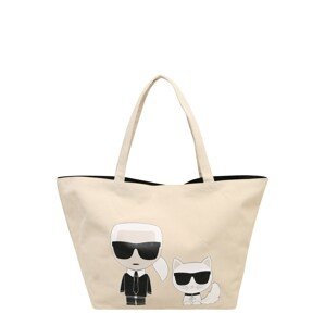Karl Lagerfeld Shopper táska 'K/Ikonik Karl'  bézs / fekete
