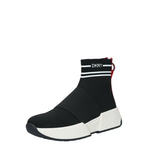 DKNY Magas szárú sportcipők 'Marini'  piros / fekete / fehér