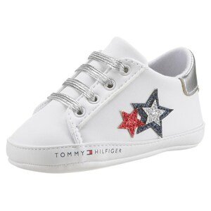TOMMY HILFIGER Tipegő cipők  fehér / ezüst / piros / sötétkék