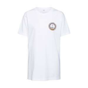 Merchcode Póló 'Moin Moin'  tengerészkék / világosbarna / fehér