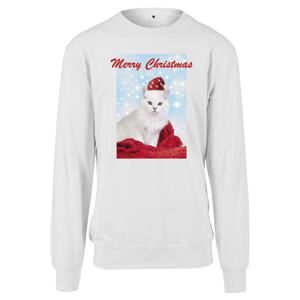 Merchcode Tréning póló 'Merry Christmas Cat'  vegyes színek / fehér