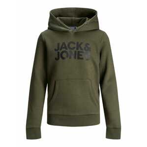 Jack & Jones Junior Tréning póló  sötétzöld / fekete