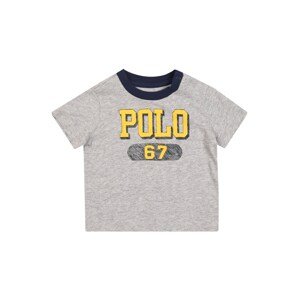 Polo Ralph Lauren Póló  kék / szürke melír / sárga