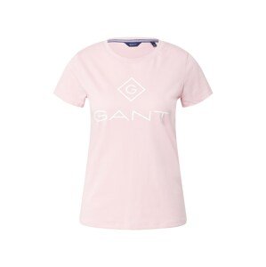 GANT Póló  fehér / világos-rózsaszín