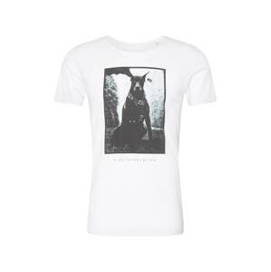 EINSTEIN & NEWTON Póló 'Mad Dog'  fekete / fehér