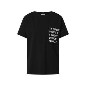 MAMALICIOUS T-Shirt 'Calli'  fekete / fehér