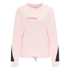 MYMO Tréning póló  fekete / világos-rózsaszín / fehér