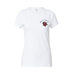 ONLY T-Shirt 'Kiki'  fehér / fekete / piros / narancs