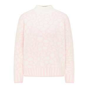 MYMO Oversize pulóver  fehér / rózsaszín