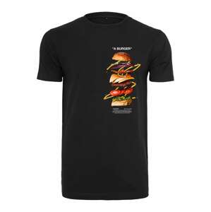 Mister Tee Póló 'A Burger'  világos bézs / sötét barna / mustár / világoszöld / fekete