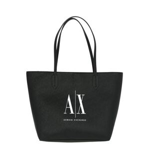 ARMANI EXCHANGE Shopper táska  fehér / fekete