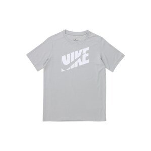 Nike Sportswear Póló  világosszürke / fehér