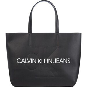 Calvin Klein Jeans Shopper táska  fekete / fehér