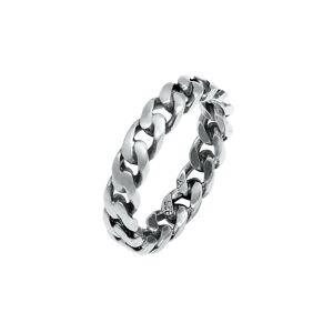 ELLI Gyűrűk 'Twisted'  ezüst / fekete