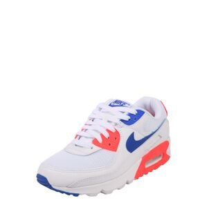 Nike Sportswear Rövid szárú sportcipők 'Air Max 90'  kék / narancsvörös / fehér